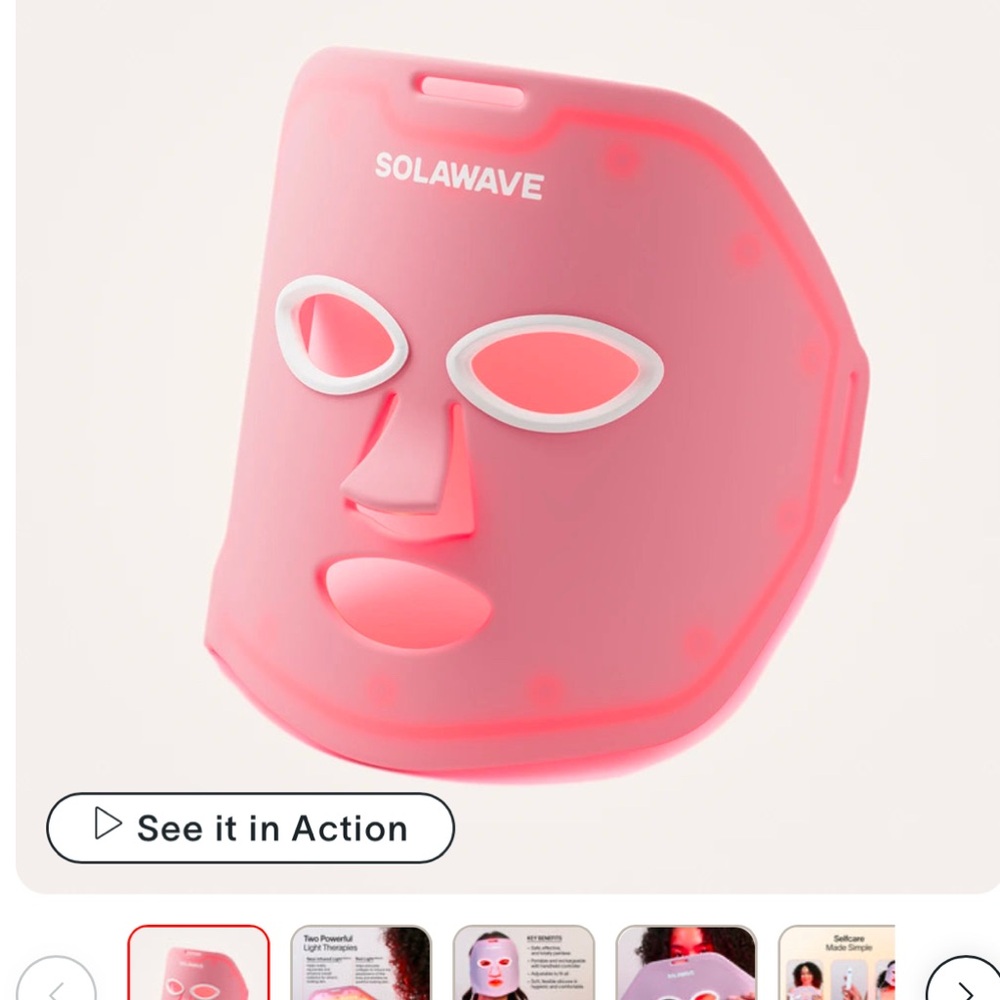 Brand new in box solawave, infrared face mask. I accidentally bought two.